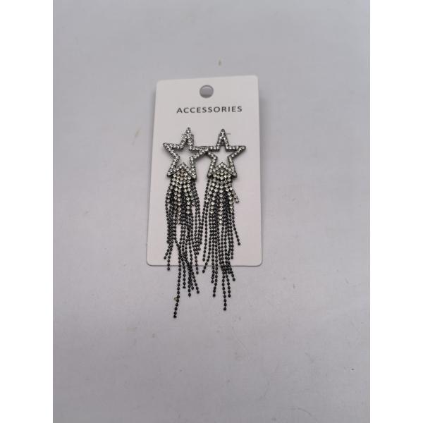 Buy Shining Star-shaped Earring for Kids with Tassel Effect at wholesale prices