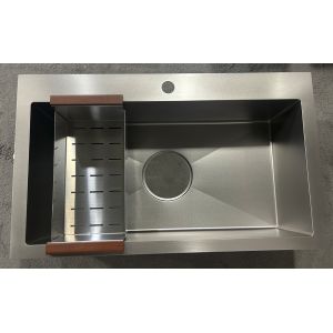 China Honey Comb Embossed Steel 304 Sink 185 Big Drain Hold For Korean Market Thick top on sale