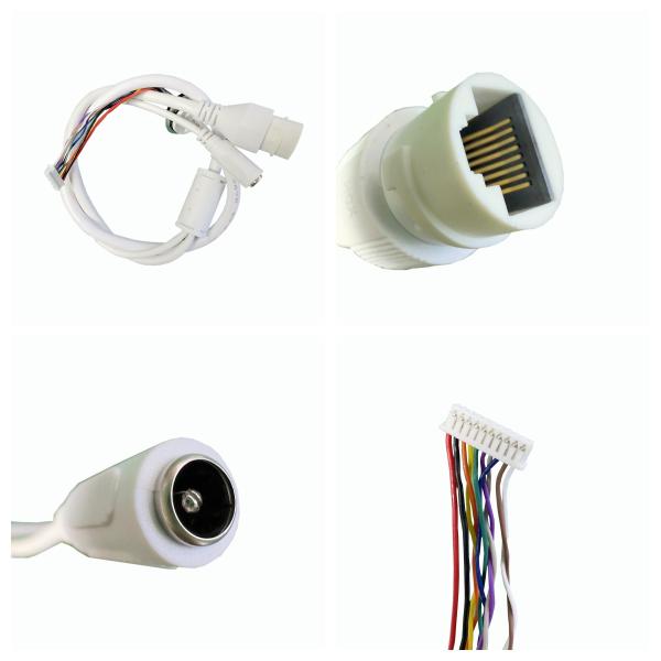 Power Signal Cable Assembly RJ45 Female Core Welded Black Rubber Core FlatNeedle Wire Harness 027