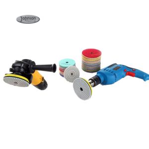 7" Metal Bond Electroplated Granite Grinding Diamond Polishing Pads For Concrete