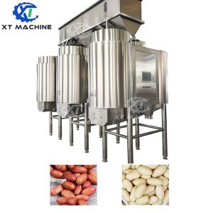 Automatic PLC Controlled Peanut Blanching Machine with Food Grade Application for High Efficiency Processing