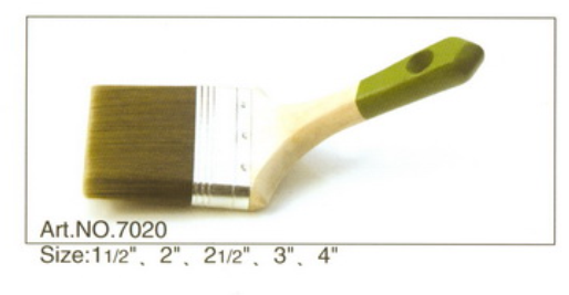 High quality wooden handle pure bristle Mixed tapered filament paint brush No.7020