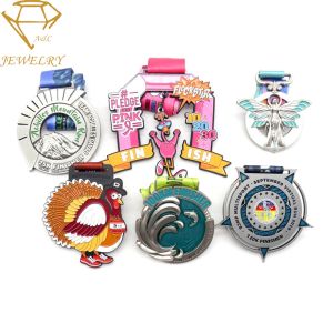 Sports Metal Award Silver Running Championship Medals