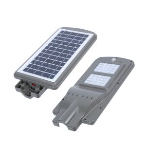 Integrated 40W Outdoor LED Solar Street Light Casting Heatsink + GLASS Material