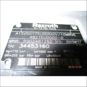 Mechanical Hydraulic Pump Rexroth Hydraulic Pump A15VSO175LRDRA0V10MRVE4B21EU000