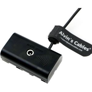 Alvin's Atomos/SmallHD NP-F550 Dummy Battery to DC Right Angle Power Cable