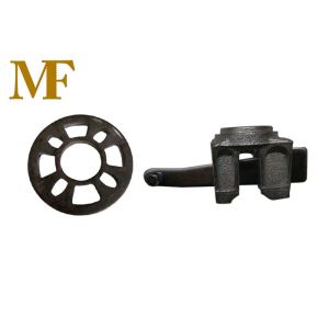 Ungalvanized Casted Layher Steel Ring Ledger End Head With Wedge