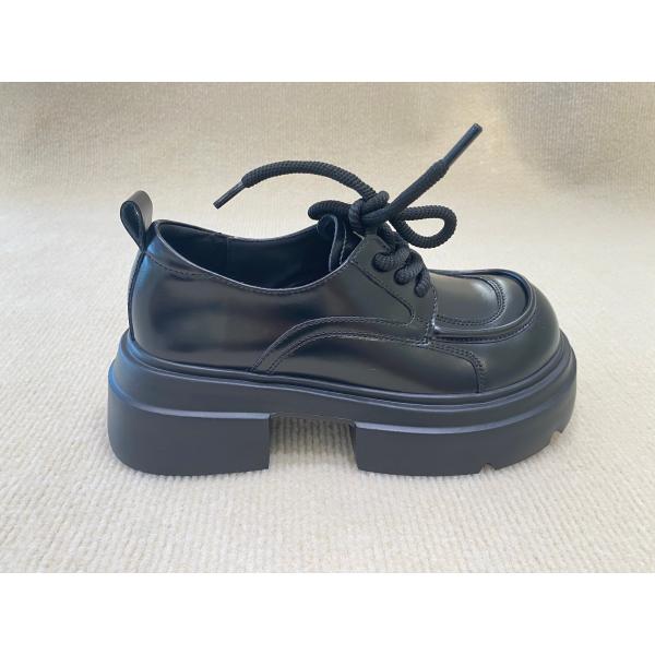 Buy All Black Lace Up Mule Shoes Loafers at wholesale prices