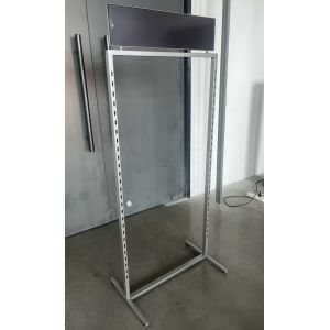 Versatile Powder Coating Metal Store Fixture With Magnetic Billboard