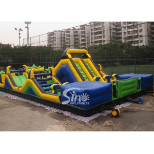 Adults N kids outdoor giant theme park inflatable playground with big slides for