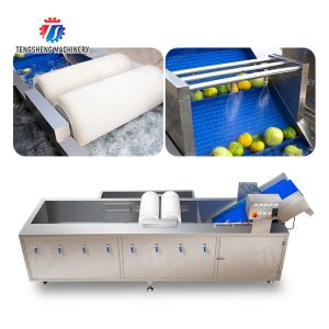 China Wash Washer Washing Cleaning Brush bubble cleaning machine Carrots and longitudinal root vegetables Onions Leafy vegetables Cabbage varieties Herbs Fruiting vegetables on sale