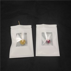 Customized Plastic Pouch Jewelry Packaging Bags With Clear Window