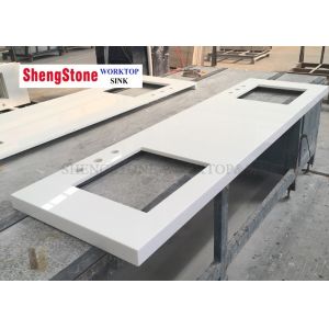 China Super White Micro Nano Crystallized Glass Countertops Zerp Water Absorption on sale