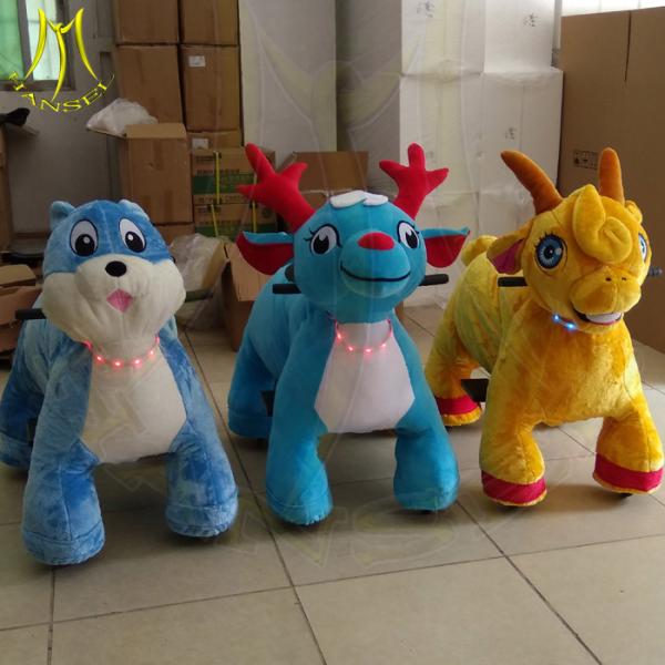 Buy Hansel indoor amusement park rides and plush animal electric scooter with stuffed animal scooter from china at wholesale prices