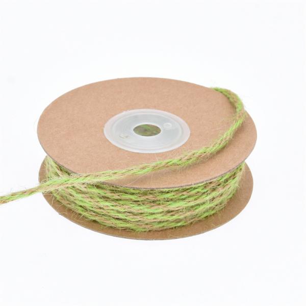 Leaf Dark Green Burlap Ribbon 2mm-15mm*10y Jute Wired Ribbon
