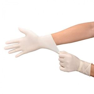 China 12X24CM Powder Free Disposable Medical Latex Gloves With All Certification on sale