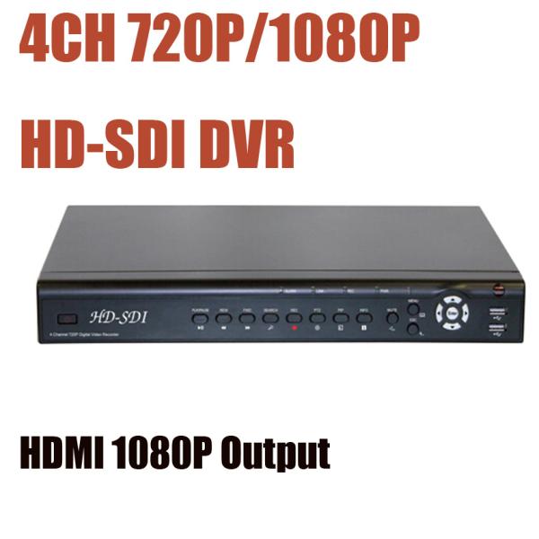 720P 1080P HD SDI 4CH CCTV DVR HDMI 1080P Video output Standalone H.264 Security