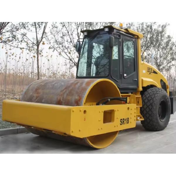 18 Ton Hydraulic Vibrotary Small Road Roller Pavement Compactor SR18 Yellow roller
