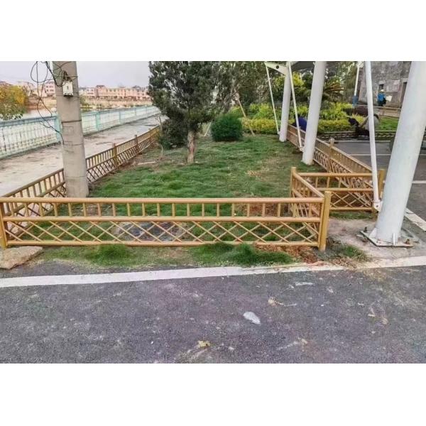 Safety Powder Coat Bamboo Imitation Garden Villa Fence Wrought Iron Decorative