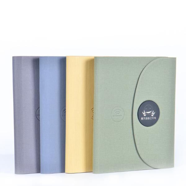 Buy Luxurious Pu Leather Power Bank Notebook Multifunction Wireless Charging at wholesale prices