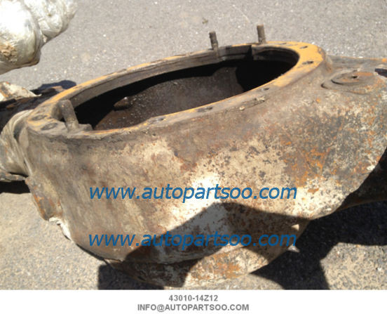 Eje delantero vivienda 43010-14Z12 NISSAN UD con eje trasero vivienda 43101