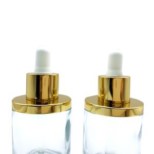 Clear Essential Oil Glass Dropper Bottle 30ml 50ml Leakage Proof