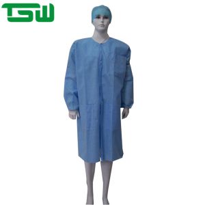Quality Alcohol Resistant PP SMS Disposable Lab Coats for sale