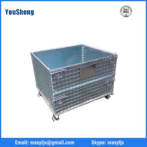 China foldable and galvanized storage wire mesh cage on sale