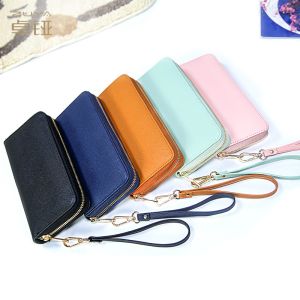 21x10cm Long Zipper Wallet , Debossed TPCH Ladies Wallet Clutch