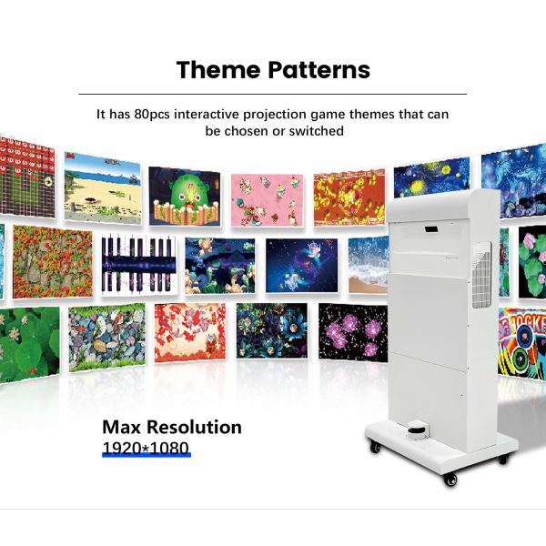 Interactive floor projection display example