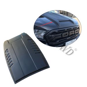 Matte Black Car Hood Scoop Cover For Ford Ranger T8 2018 2019 2020