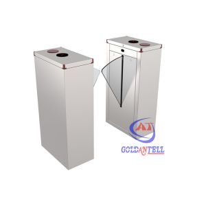 Pedestrian Flap Turnstile Barrier Security Barrier Gate With Facial Recognition
