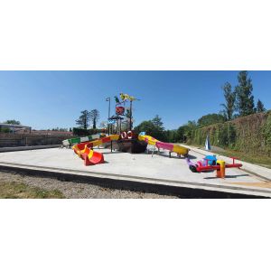 Customzied Fiberglass Vison Boat Waterparks Slide Park Equipment Factory