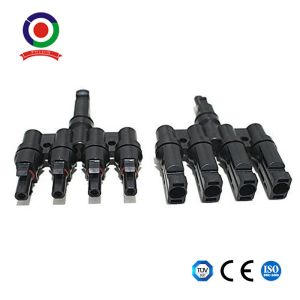 Solar T Branch Connectors Extra Long Solar Panel Parallel Connectors 1 To 4