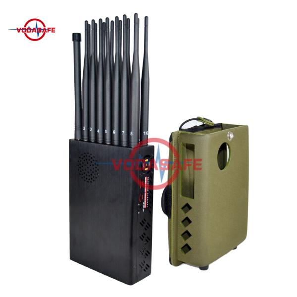 Buy Rechargeable Lithium Handheld Signal Jammer Bluetooth Lojack 12000mAh at wholesale prices