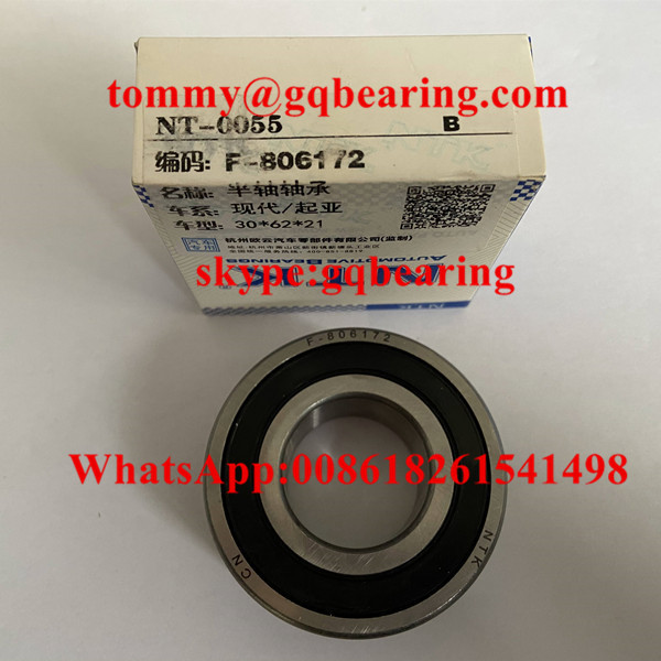 F-806172 Single Row Deep Groove Ball Bearing For Hyundai IX35 Car