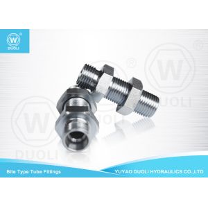China Steel 24 Degree H.T. Hydraulic Bulkhead Union Bite Type High Pressure Tube Fittings on sale