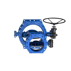 Dovetail Design Double Eccentric Butterfly Valve Wore Gear Operated