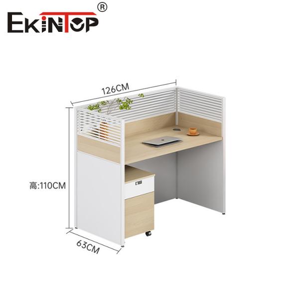 Modern Design Walnut Office Workstation Staff Desk For Office Space