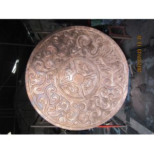 Chinese Style Bronze Wall Sculpture , Landmark Bronze Garden Sculpture