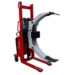 350kg 1700mm 1.7m Semi Electric Roll Stacker With Clamp Customized Rotation