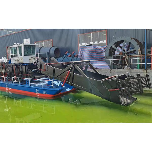 8 Cubic Meters 75kw Power Lake Weed Cutter Machine For River Waterweed Harvesting