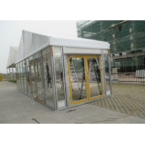 Quality PVC Roof Cover And Glass Wall Tent Classic Luxury Kenya Tent With Party Decorations for sale