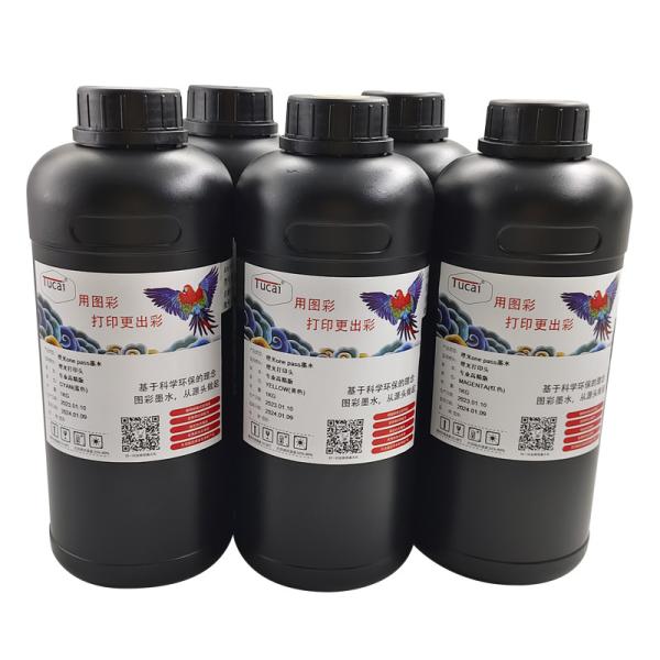 Fast Printing Single PASS UV Ink with Excellent Water Resistance BK/CY/MG/YL/WH/LM/LC