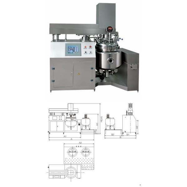 Siemens Touch Screen Controlled Vacuum Emulsifying Machine For Homogenizing