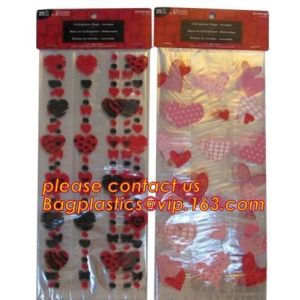 plastic printing transparent sandwich goodie wedding christmas cookie packaging