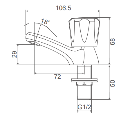 Traditional Victorian Pair Of Basin Taps For Bathroom Sink Hot And Cold 1/2" Bath Brass Faucet, Polished Chrome Set Of 2