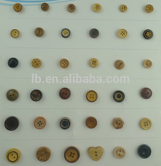 Custom Fashion Logo Wood Button