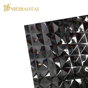 Black Mirror Decorative Stainless Steel Sheet 3048mm Length