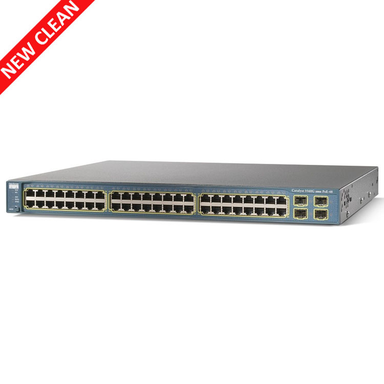 Quality Durable Cisco 48 Port POE Switch Catalyst 3650 WS-C3560G-48PS-S 1 Year Warranty for sale